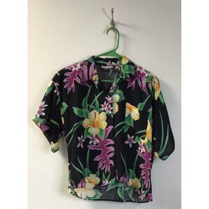 Vintage/Retro Stoplight of California Crop Shirt Size Medium Blouse Top 💚